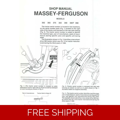 MASSEY FERGUSON 362 365 375 383 390 390T 398 TMM WORKSHOP MANUAL MASSEY FERGUSON 362 365 375 383 390 390T 398 TMM WORKSHOP MANUAL